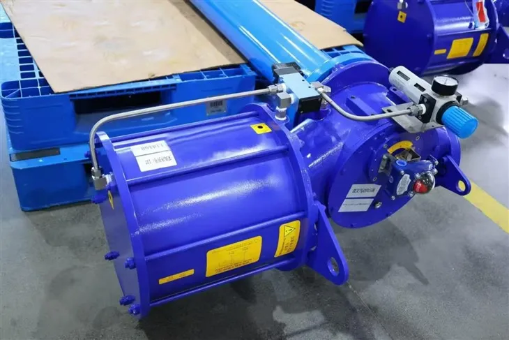 Öntöttvas pneumatikus pillangószelep